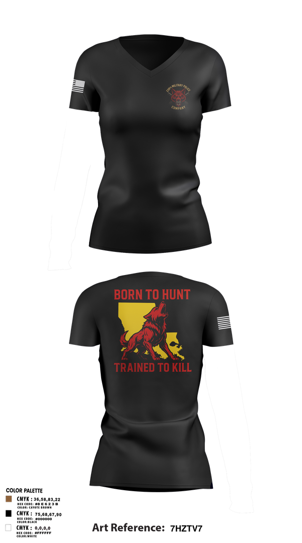 Womens Short Sleeve Vneck Shirt, 239th Military Police Company, , Teamtime, Team time, sublimation, custom sports apparel, team uniforms, spirit wear, spiritwear, sports uniforms, custom shirts, team store, custom team store, fundraiser sports, apparel fundraiser
