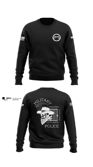 Crew Neck Sweatshirt, 3RD PLATOON OUTLAWS, Army, Teamtime, Team time, sublimation, custom sports apparel, team uniforms, spirit wear, spiritwear, sports uniforms, custom shirts, team store, custom team store, fundraiser sports, apparel fundraiser