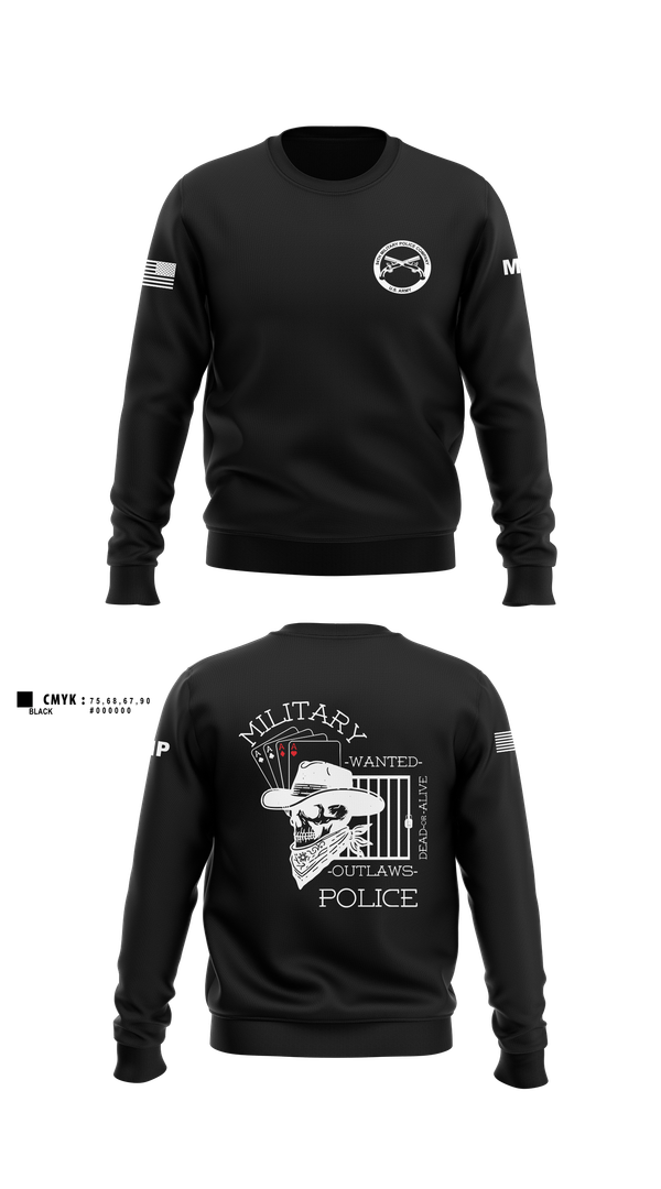 Crew Neck Sweatshirt, 3RD PLATOON OUTLAWS, Army, Teamtime, Team time, sublimation, custom sports apparel, team uniforms, spirit wear, spiritwear, sports uniforms, custom shirts, team store, custom team store, fundraiser sports, apparel fundraiser