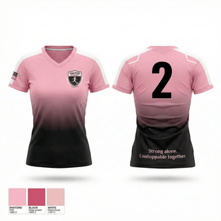 Womens Short Sleeve Vneck Shirt, United Donna, Women's Soccer, Teamtime, Team time, sublimation, custom sports apparel, team uniforms, spirit wear, spiritwear, sports uniforms, custom shirts, team store, custom team store, fundraiser sports, apparel fundraiser