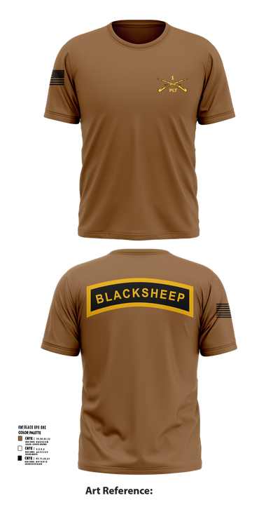 1st PLT B Co 1-173IN 18514147 Short Sleeve Performance Shirt - 22