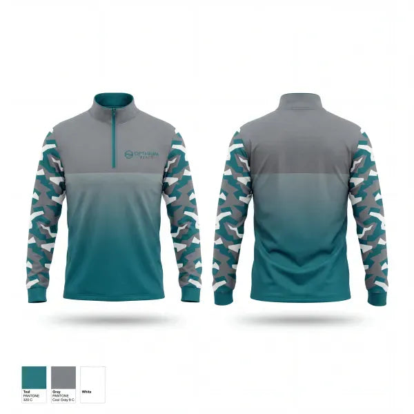 Quarter Zip Jacket, Optimum Beach, Women's Volleyball, Teamtime, Team time, sublimation, custom sports apparel, team uniforms, spirit wear, spiritwear, sports uniforms, custom shirts, team store, custom team store, fundraiser sports, apparel fundraiser
