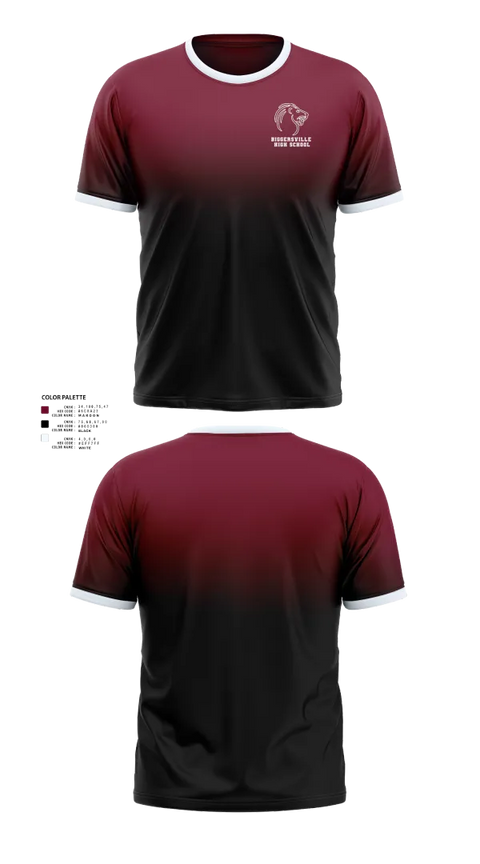 Short Sleeve Performance Shirt, Biggersville High School, Bowling, Teamtime, Team time, sublimation, custom sports apparel, team uniforms, spirit wear, spiritwear, sports uniforms, custom shirts, team store, custom team store, fundraiser sports, apparel fundraiser