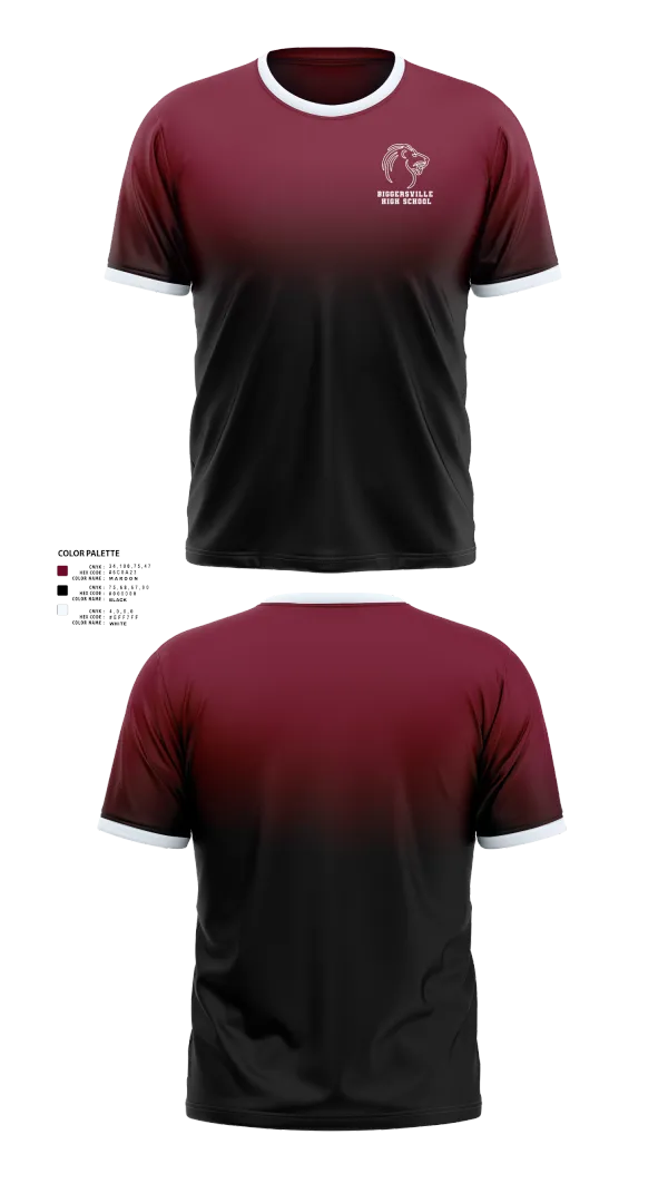 Short Sleeve Performance Shirt, Biggersville High School, Bowling, Teamtime, Team time, sublimation, custom sports apparel, team uniforms, spirit wear, spiritwear, sports uniforms, custom shirts, team store, custom team store, fundraiser sports, apparel fundraiser