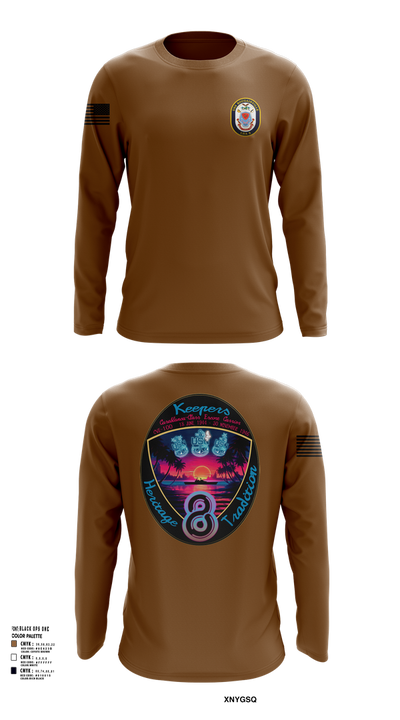 USS Bougainville CPO 89131174 Long Sleeve Performance Shirt 101