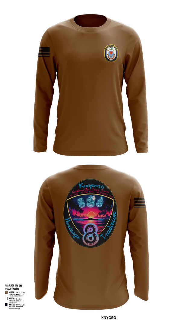 Long Sleeve Performance Shirt, USS Bougainville CPO, , Teamtime, Team time, sublimation, custom sports apparel, team uniforms, spirit wear, spiritwear, sports uniforms, custom shirts, team store, custom team store, fundraiser sports, apparel fundraiser