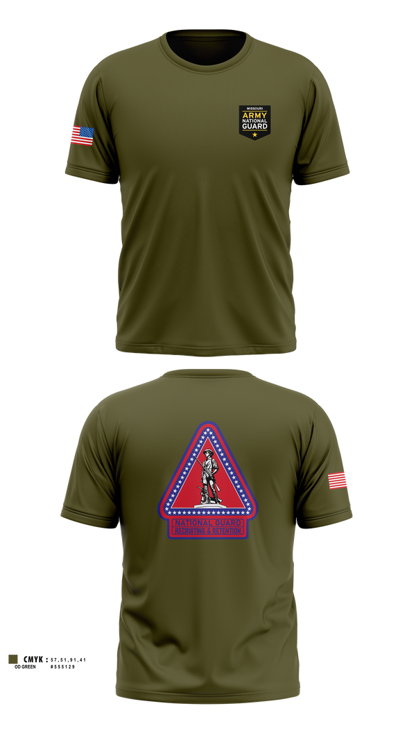 Old School Cotton Feel Shirt, Missouri Army National Guard Recruiting and Retention Battalion, National Guard, Teamtime, Team time, sublimation, custom sports apparel, team uniforms, spirit wear, spiritwear, sports uniforms, custom shirts, team store, custom team store, fundraiser sports, apparel fundraiser