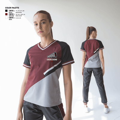 Reed City Coyotes 1554644 Women's Short Sleeve V-neck Shirt - 2