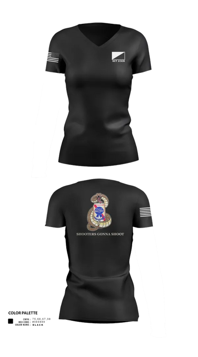 3rd Cavalry regiment 85953709 Women's Short Sleeve V-neck Shirt - 20