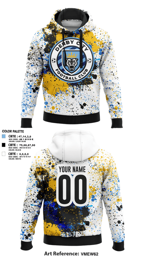 Hoodie, Derby City FC, Men's Soccer, Teamtime, Team time, sublimation, custom sports apparel, team uniforms, spirit wear, spiritwear, sports uniforms, custom shirts, team store, custom team store, fundraiser sports, apparel fundraiser