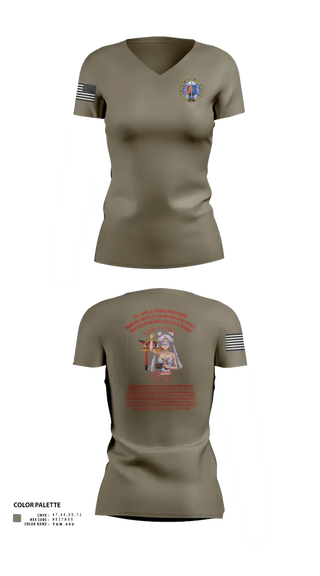 Womens Short Sleeve Vneck Shirt, Karl & Hedwig Ackermann Memorial Institute for Joint Military Intelligence and Law Enforcement Education & Training at MARDET Fort Leonard Wood, , Teamtime, Team time, sublimation, custom sports apparel, team uniforms, spirit wear, spiritwear, sports uniforms, custom shirts, team store, custom team store, fundraiser sports, apparel fundraiser