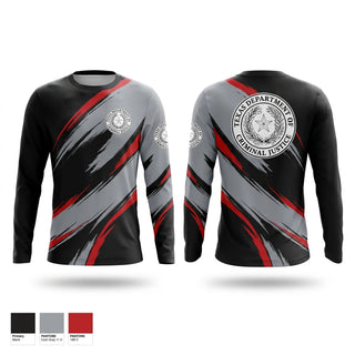 Long Sleeve Performance Shirt, Texas Department of Criminal Justice, , Teamtime, Team time, sublimation, custom sports apparel, team uniforms, spirit wear, spiritwear, sports uniforms, custom shirts, team store, custom team store, fundraiser sports, apparel fundraiser