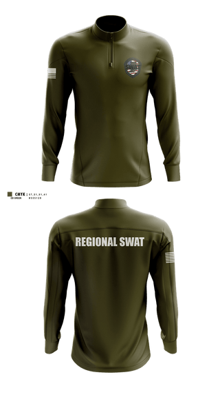 Quarter Zip Jacket, REGIONAL SWAT, Police, Teamtime, Team time, sublimation, custom sports apparel, team uniforms, spirit wear, spiritwear, sports uniforms, custom shirts, team store, custom team store, fundraiser sports, apparel fundraiser