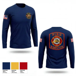 Long Sleeve Performance Shirt, Alice Fire Rescue, Fire Department, Teamtime, Team time, sublimation, custom sports apparel, team uniforms, spirit wear, spiritwear, sports uniforms, custom shirts, team store, custom team store, fundraiser sports, apparel fundraiser