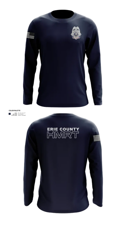 Erie County HMRT 65867746 Long Sleeve Performance Shirt 22
