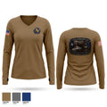 USS KINGSVILLE LCS 36 Women's Long Sleeve V-neck Shirt - 1