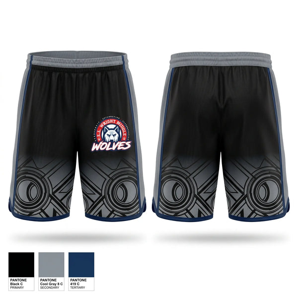 Athletic Shorts With Pockets, E.L. Wright Middle School Football, , Teamtime, Team time, sublimation, custom sports apparel, team uniforms, spirit wear, spiritwear, sports uniforms, custom shirts, team store, custom team store, fundraiser sports, apparel fundraiser