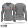 Sealy Fire Women's Long Sleeve V-neck Shirt - 1