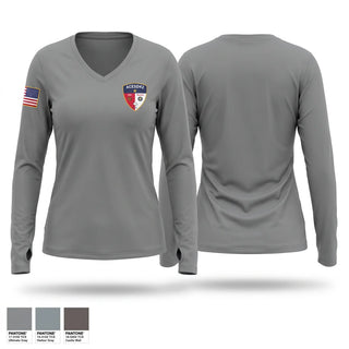 Womens Long Sleeve Vneck Shirt, Sealy Fire, Fire Department, Teamtime, Team time, sublimation, custom sports apparel, team uniforms, spirit wear, spiritwear, sports uniforms, custom shirts, team store, custom team store, fundraiser sports, apparel fundraiser