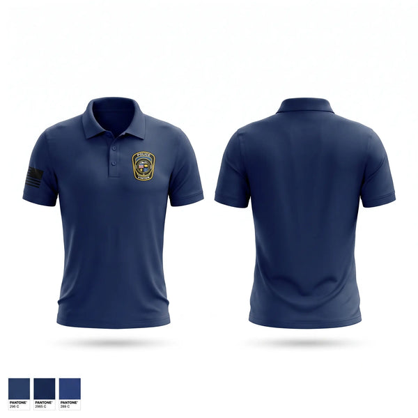 Short Sleeve Performance Polo, Vinton Police Department, Police, Teamtime, Team time, sublimation, custom sports apparel, team uniforms, spirit wear, spiritwear, sports uniforms, custom shirts, team store, custom team store, fundraiser sports, apparel fundraiser