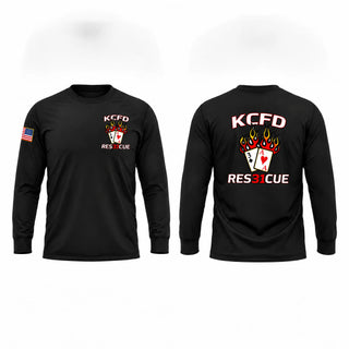 Long Sleeve Performance Shirt, KCFD Rescue 31, Fire Department, Teamtime, Team time, sublimation, custom sports apparel, team uniforms, spirit wear, spiritwear, sports uniforms, custom shirts, team store, custom team store, fundraiser sports, apparel fundraiser