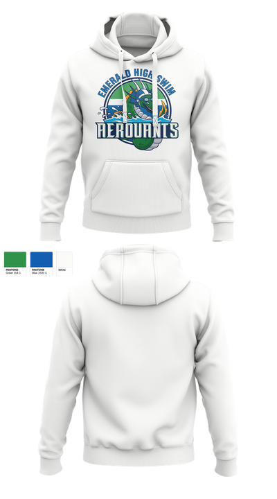 Emerald High Swim Aeroaunts 14114114 Hoodie - 3