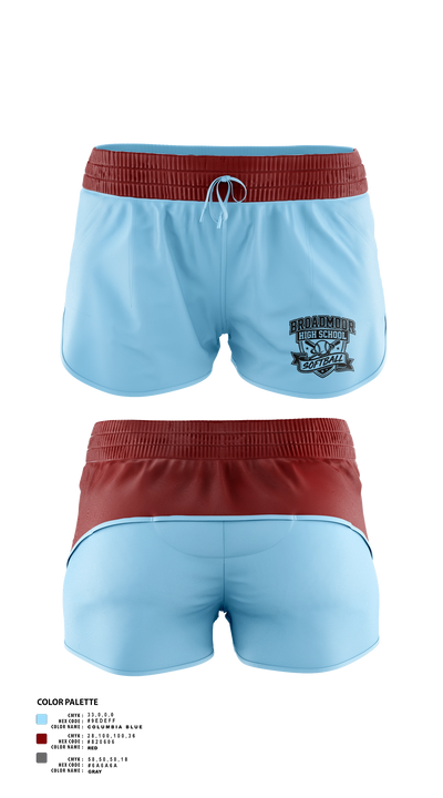 Broadmoor High School Softball 84318801 Women's Shorts - 21