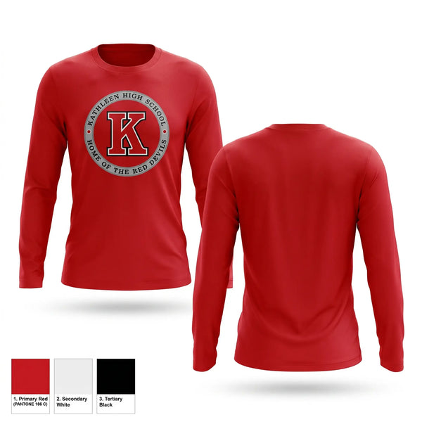Long Sleeve Performance Shirt, Lady Red Devils, Women's Soccer, Teamtime, Team time, sublimation, custom sports apparel, team uniforms, spirit wear, spiritwear, sports uniforms, custom shirts, team store, custom team store, fundraiser sports, apparel fundraiser
