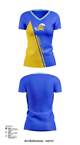 Womens Short Sleeve Vneck Shirt, Tupelo Varsity Cheer, Cheer, Teamtime, Team time, sublimation, custom sports apparel, team uniforms, spirit wear, spiritwear, sports uniforms, custom shirts, team store, custom team store, fundraiser sports, apparel fundraiser