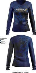 Autobahn Athletics 82647271 Women's Long Sleeve V-neck Shirt - 1