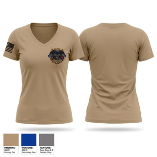Womens Short Sleeve Vneck Shirt, 1 BN - 309 RGT, Army, Teamtime, Team time, sublimation, custom sports apparel, team uniforms, spirit wear, spiritwear, sports uniforms, custom shirts, team store, custom team store, fundraiser sports, apparel fundraiser