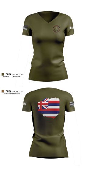 Womens Short Sleeve Vneck Shirt, 150th Electromagnetic Warfare Squadron, , Teamtime, Team time, sublimation, custom sports apparel, team uniforms, spirit wear, spiritwear, sports uniforms, custom shirts, team store, custom team store, fundraiser sports, apparel fundraiser