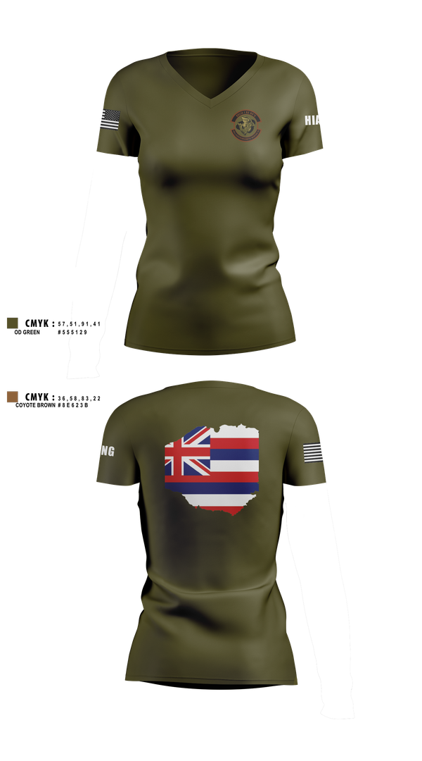 Womens Short Sleeve Vneck Shirt, 150th Electromagnetic Warfare Squadron, , Teamtime, Team time, sublimation, custom sports apparel, team uniforms, spirit wear, spiritwear, sports uniforms, custom shirts, team store, custom team store, fundraiser sports, apparel fundraiser