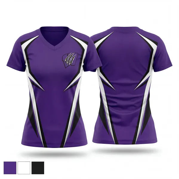 Womens Short Sleeve Vneck Shirt, Panthers, , Teamtime, Team time, sublimation, custom sports apparel, team uniforms, spirit wear, spiritwear, sports uniforms, custom shirts, team store, custom team store, fundraiser sports, apparel fundraiser