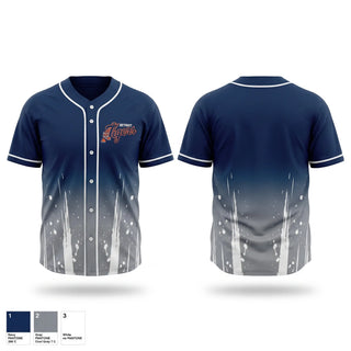 Full Button Baseball Jersey, Tigers, Baseball, Teamtime, Team time, sublimation, custom sports apparel, team uniforms, spirit wear, spiritwear, sports uniforms, custom shirts, team store, custom team store, fundraiser sports, apparel fundraiser