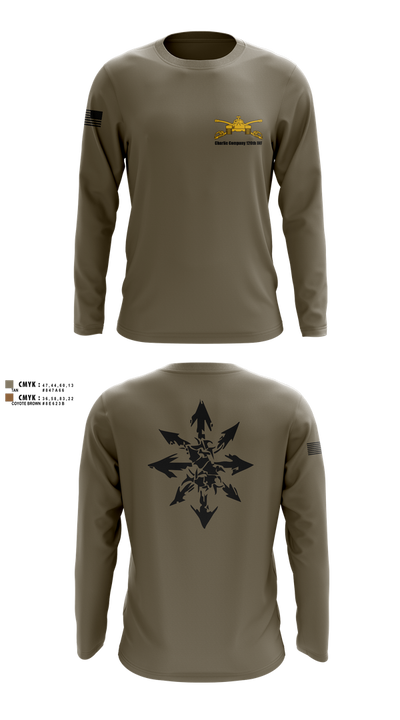 Charlie Company 120th INF 49997555 Long Sleeve Performance Shirt 1