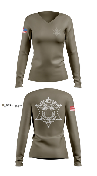 Womens Long Sleeve Vneck Shirt, RCSD, Police, Teamtime, Team time, sublimation, custom sports apparel, team uniforms, spirit wear, spiritwear, sports uniforms, custom shirts, team store, custom team store, fundraiser sports, apparel fundraiser