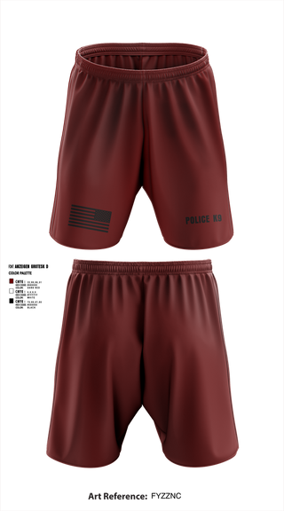 Athletic Shorts With Pockets, POLICE K9, , Teamtime, Team time, sublimation, custom sports apparel, team uniforms, spirit wear, spiritwear, sports uniforms, custom shirts, team store, custom team store, fundraiser sports, apparel fundraiser