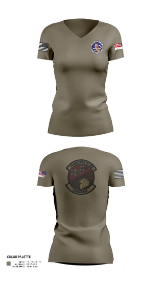 Womens Short Sleeve Vneck Shirt, 497 COMBAT TRAINING FLIGHT, Air Force, Teamtime, Team time, sublimation, custom sports apparel, team uniforms, spirit wear, spiritwear, sports uniforms, custom shirts, team store, custom team store, fundraiser sports, apparel fundraiser