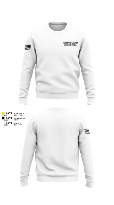 KEWEENAW COUNTY SHERIFFS OFFICE 15450708 Crew Neck Sweatshirt - 102