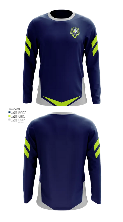 Long Sleeve Performance Shirt, Lions, , Teamtime, Team time, sublimation, custom sports apparel, team uniforms, spirit wear, spiritwear, sports uniforms, custom shirts, team store, custom team store, fundraiser sports, apparel fundraiser