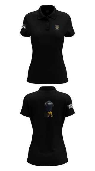 Womens Short Sleeve Performance Polo, Sheriff Transportation, , Teamtime, Team time, sublimation, custom sports apparel, team uniforms, spirit wear, spiritwear, sports uniforms, custom shirts, team store, custom team store, fundraiser sports, apparel fundraiser