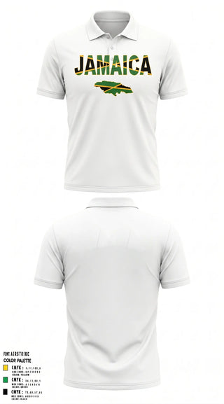 Jamaican Olympic Ice Hockey Federation 18663712  Short Sleeve Performance Polo - 22