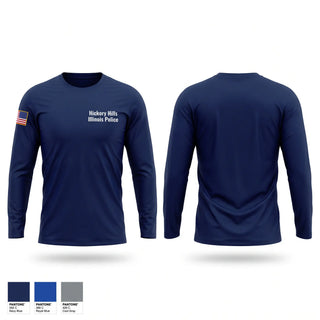 Long Sleeve Performance Shirt, Hickory Hills Illinois Police, Police, Teamtime, Team time, sublimation, custom sports apparel, team uniforms, spirit wear, spiritwear, sports uniforms, custom shirts, team store, custom team store, fundraiser sports, apparel fundraiser