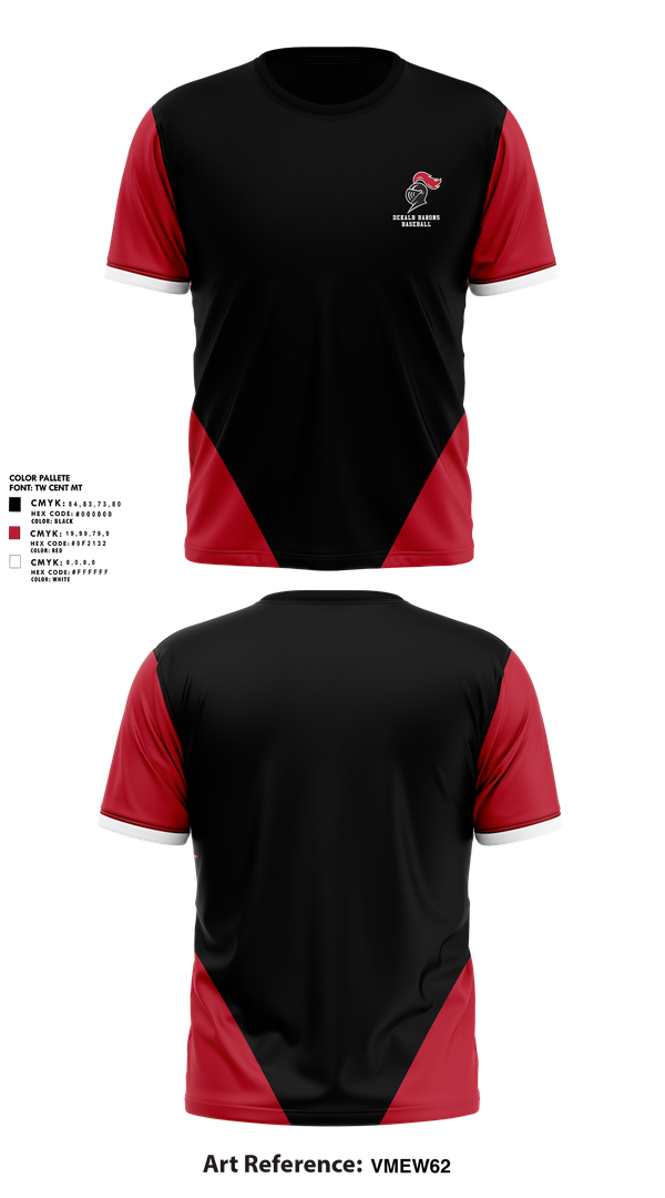 Short Sleeve Performance Shirt, DeKalb Barons Baseball, Baseball, Teamtime, Team time, sublimation, custom sports apparel, team uniforms, spirit wear, spiritwear, sports uniforms, custom shirts, team store, custom team store, fundraiser sports, apparel fundraiser