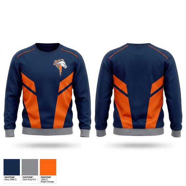 Crew Neck Sweatshirt, Illini West Chargers, Spirit Store, Teamtime, Team time, sublimation, custom sports apparel, team uniforms, spirit wear, spiritwear, sports uniforms, custom shirts, team store, custom team store, fundraiser sports, apparel fundraiser