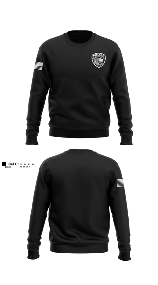Crew Neck Sweatshirt, Youngsville Police Department, Police, Teamtime, Team time, sublimation, custom sports apparel, team uniforms, spirit wear, spiritwear, sports uniforms, custom shirts, team store, custom team store, fundraiser sports, apparel fundraiser