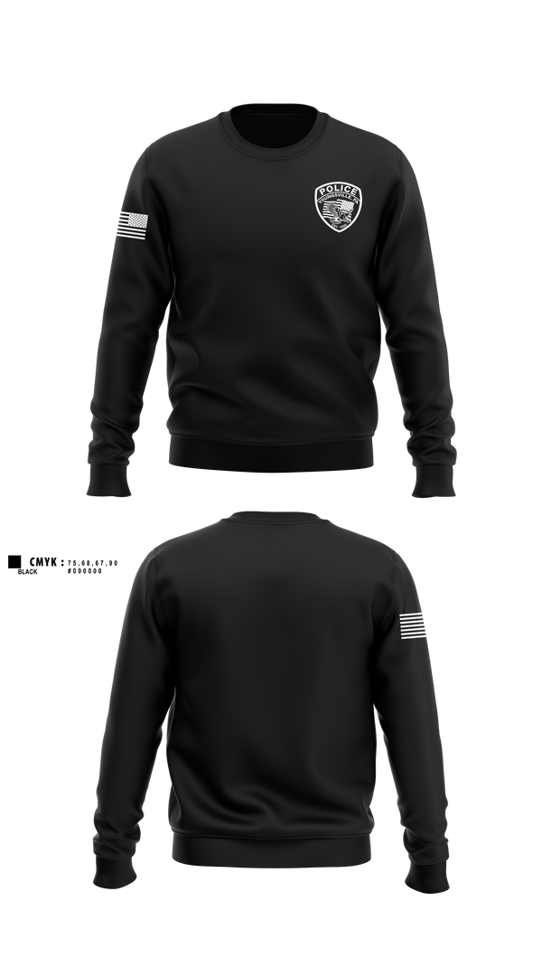 Crew Neck Sweatshirt, Youngsville Police Department, Police, Teamtime, Team time, sublimation, custom sports apparel, team uniforms, spirit wear, spiritwear, sports uniforms, custom shirts, team store, custom team store, fundraiser sports, apparel fundraiser