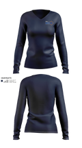 The HUB Women's Long Sleeve V-neck Shirt - 21