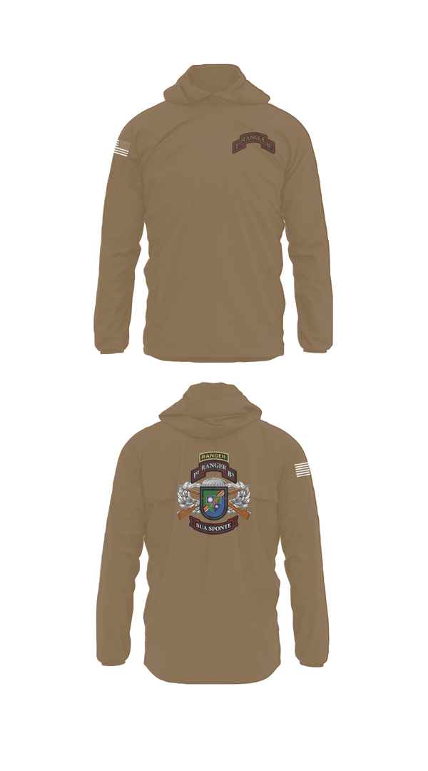 Windbreaker, 1/75 Ranger Battalion, Army, Teamtime, Team time, sublimation, custom sports apparel, team uniforms, spirit wear, spiritwear, sports uniforms, custom shirts, team store, custom team store, fundraiser sports, apparel fundraiser